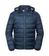440M Russell Athletic Hooded Nano Padded Jacket French Navy colour image